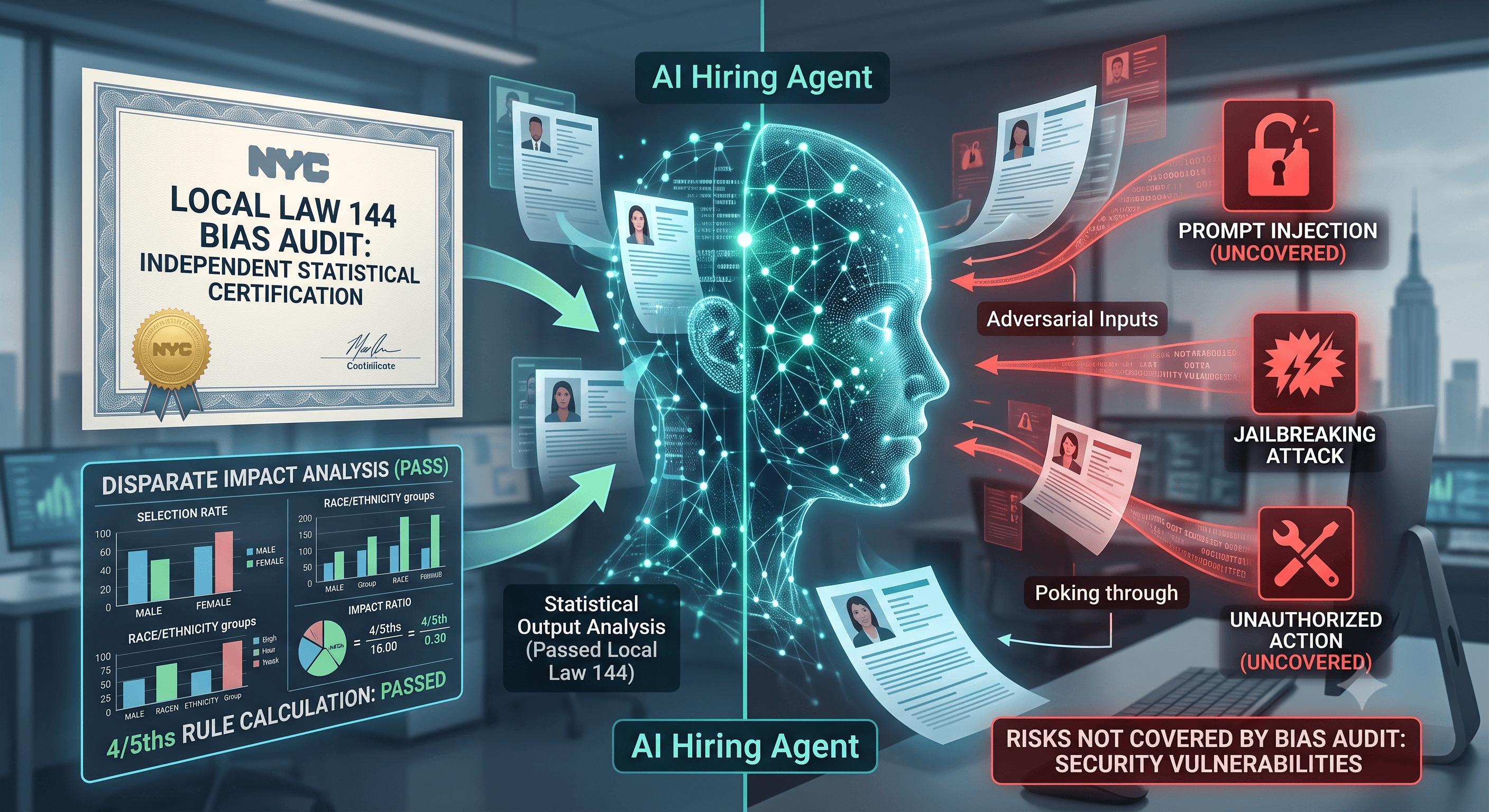 NYC Local Law 144 Bias Audits: What They Cover for AI Hiring Agents, and What They Don't
